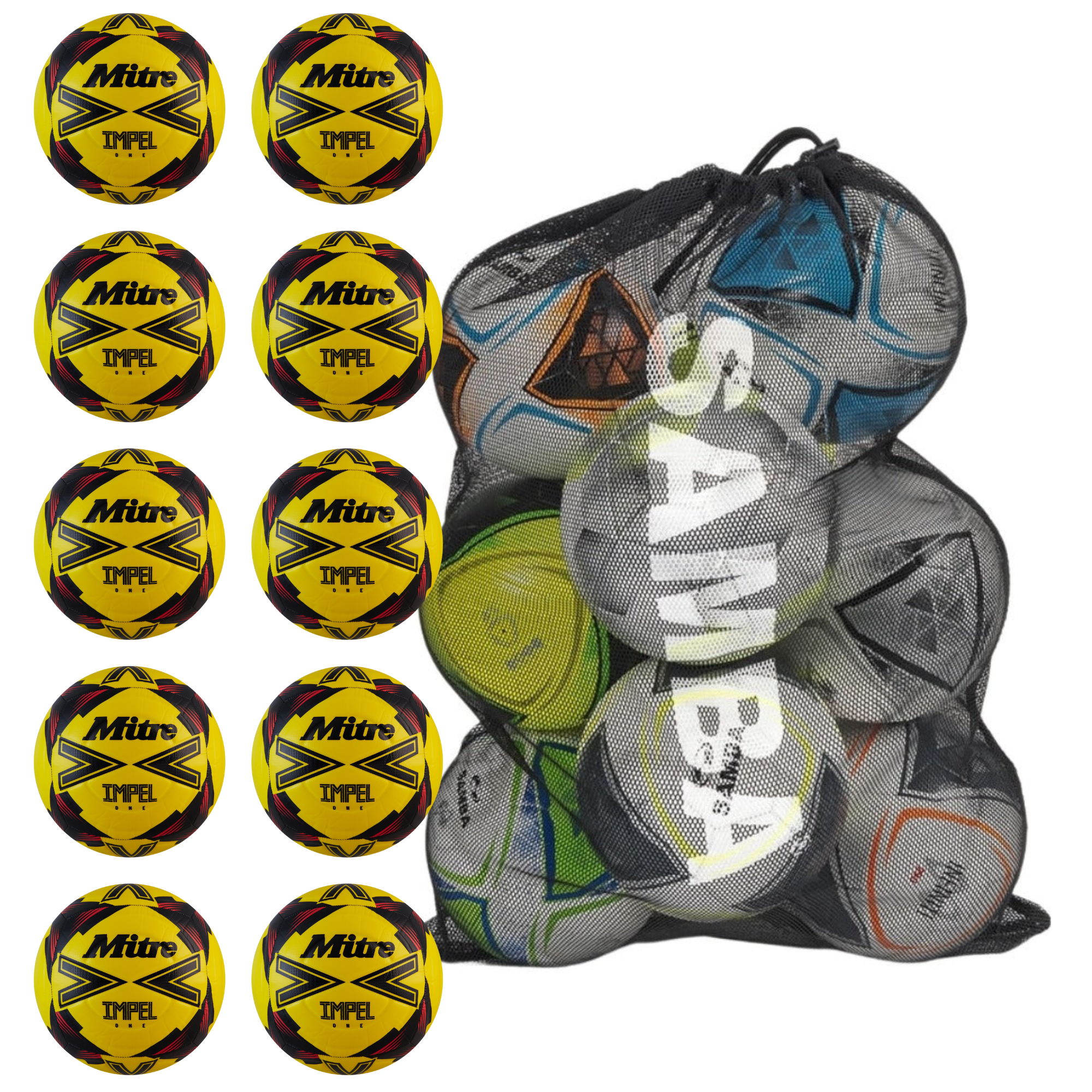 Mitre Impel Yellow Football - Bundle (x10) (Copy)