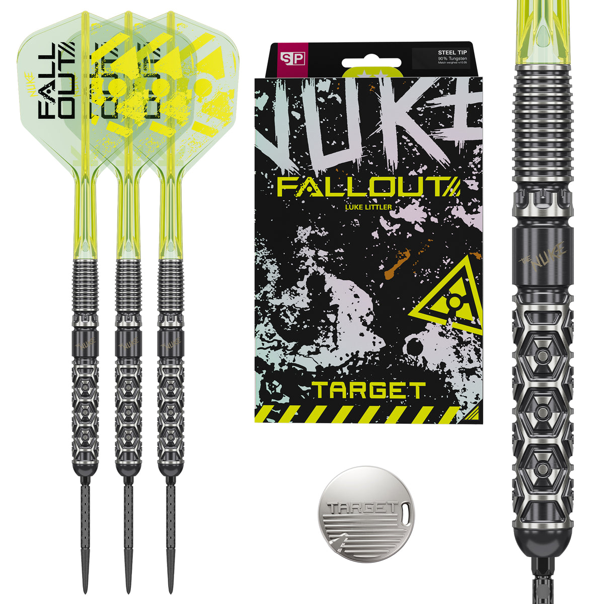 Luke Littler 'Nuke' Fallout SP Steel Tip Darts