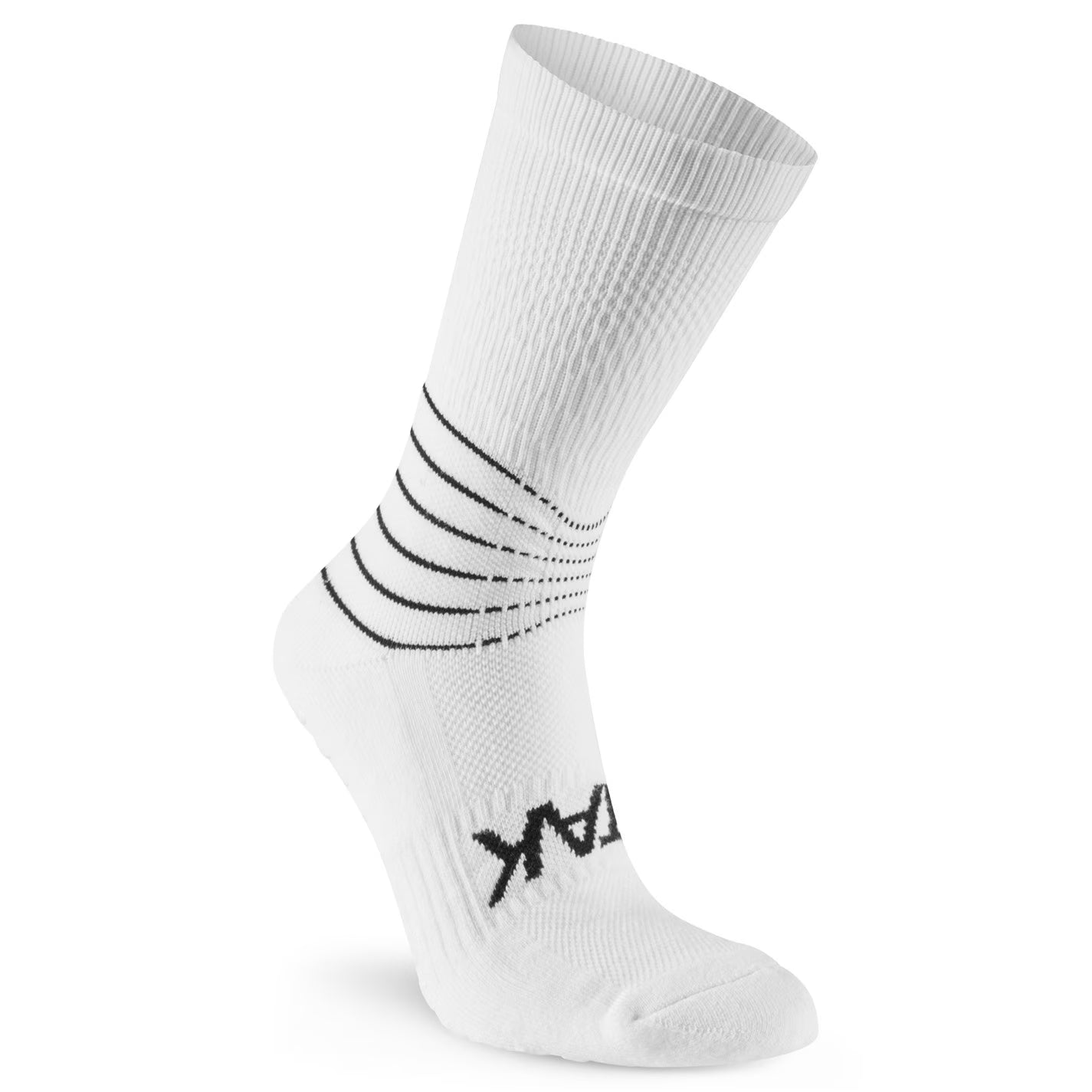 Atak Shox Mid-Leg Compression Grip Socks White