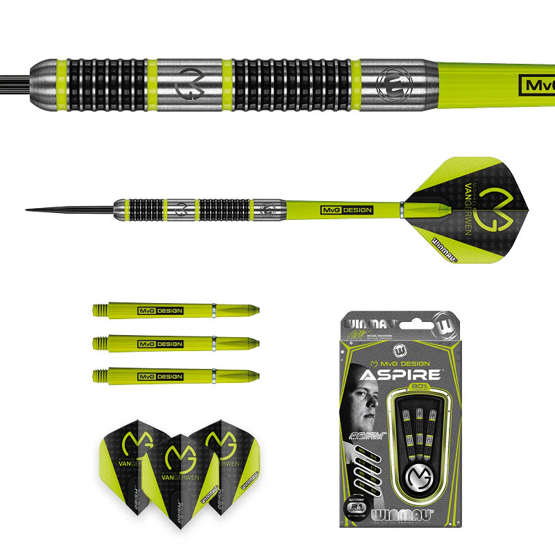 MvG Aspire 80% Tungsten Steel Tip Darts