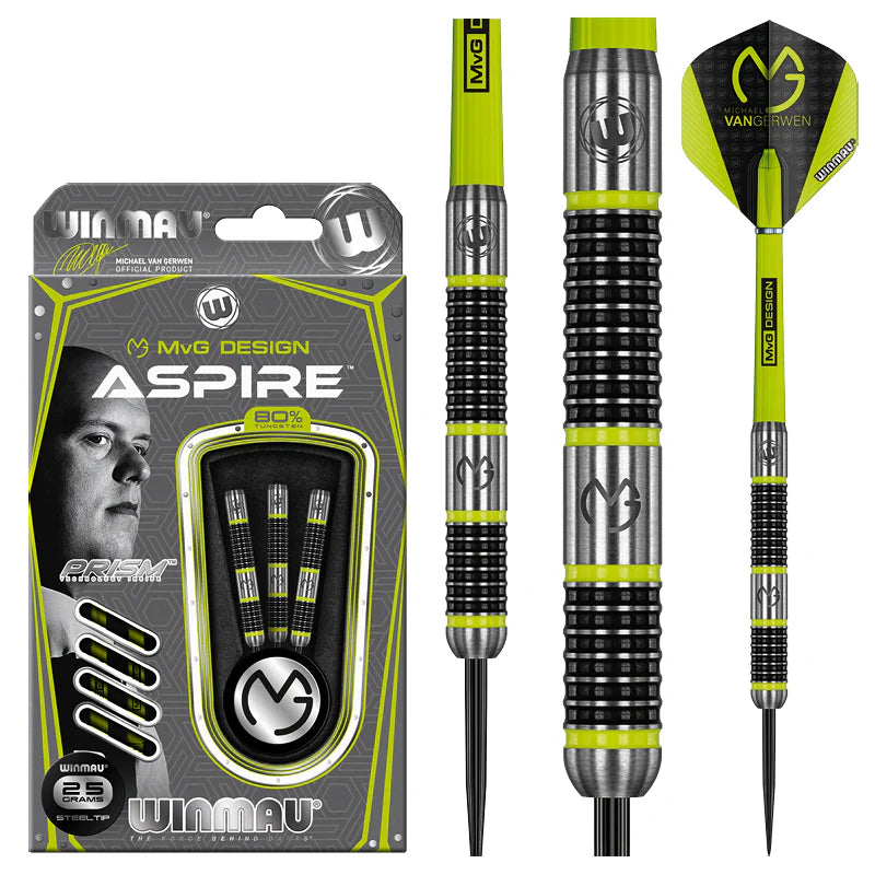 MvG Aspire 80% Tungsten Steel Tip Darts