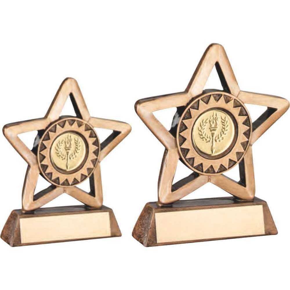 Star Trophy with Plaque and Centre