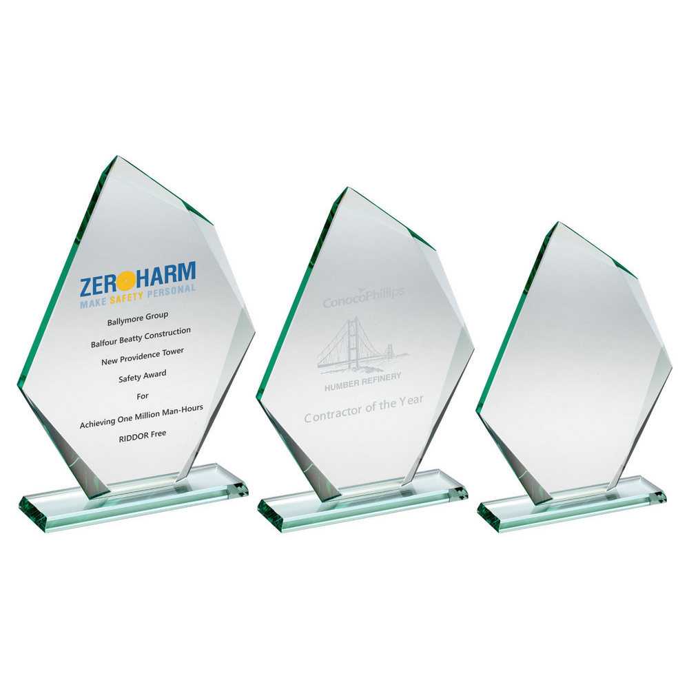 Glass Diamond Plaque