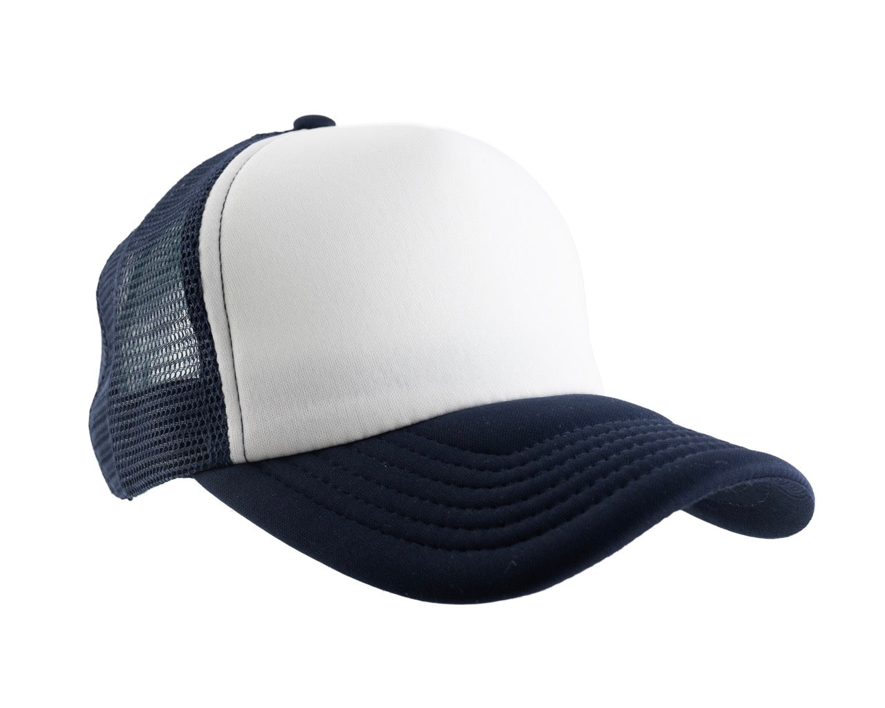 Foam Front & Peak 5 Panel Trucker Cap