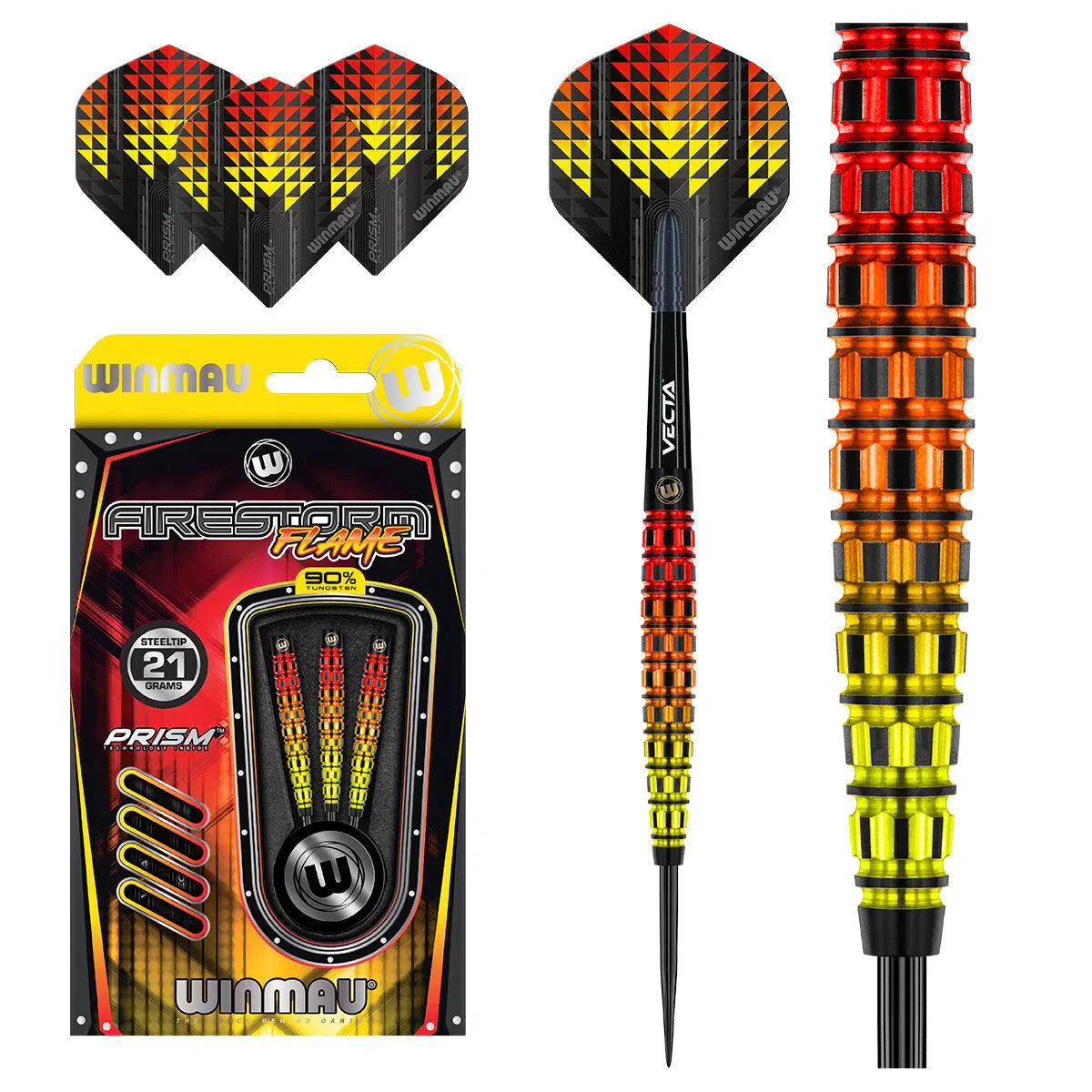 Winmau Firestorm 90% Tungsten Steel Tip Darts
