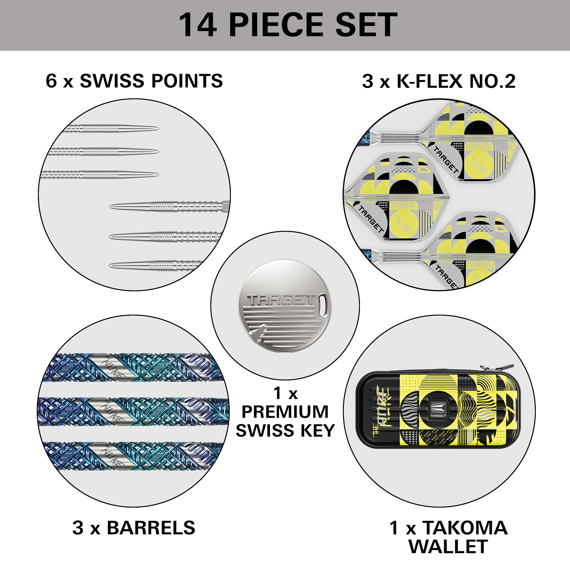 Luke "The Nuke" Littler Edge SP 95% Tungsten Steel Tip Darts