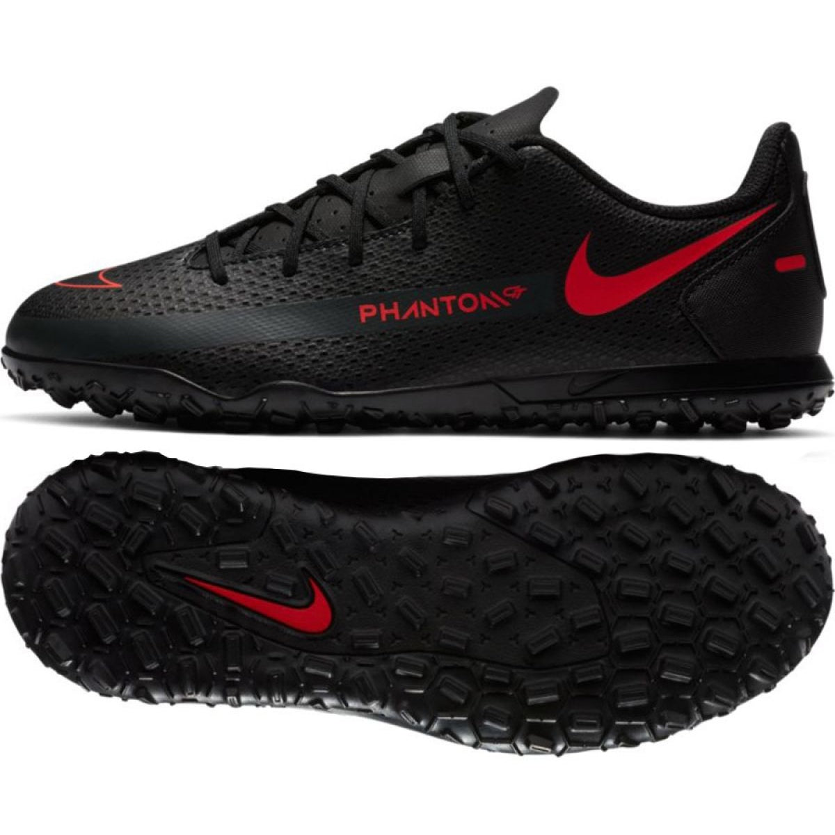 NIKE Kids PHANTOM GT CLUB TF black/red