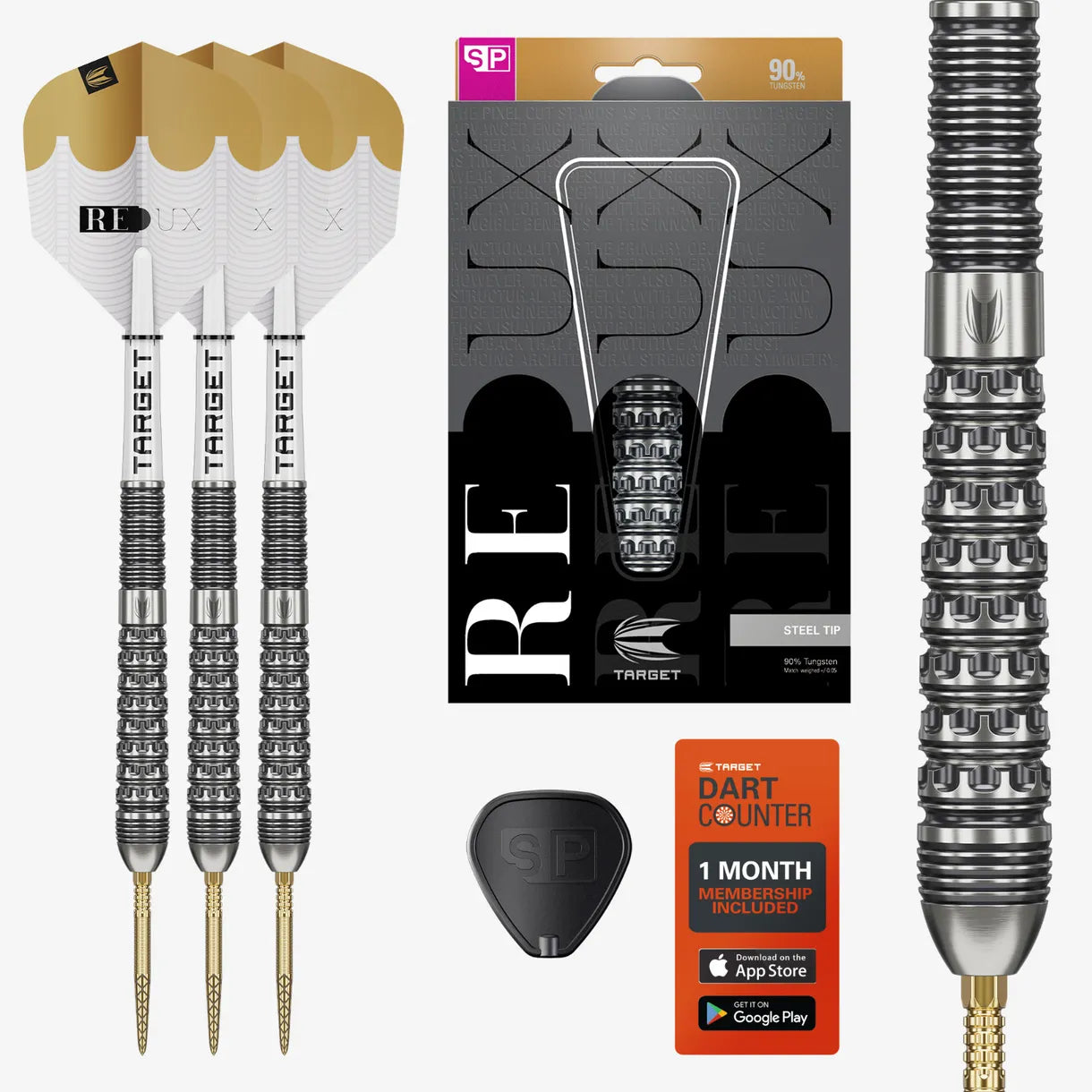 Redux 03 90% Tungsten Steel Tip Darts - Queensferry Sports