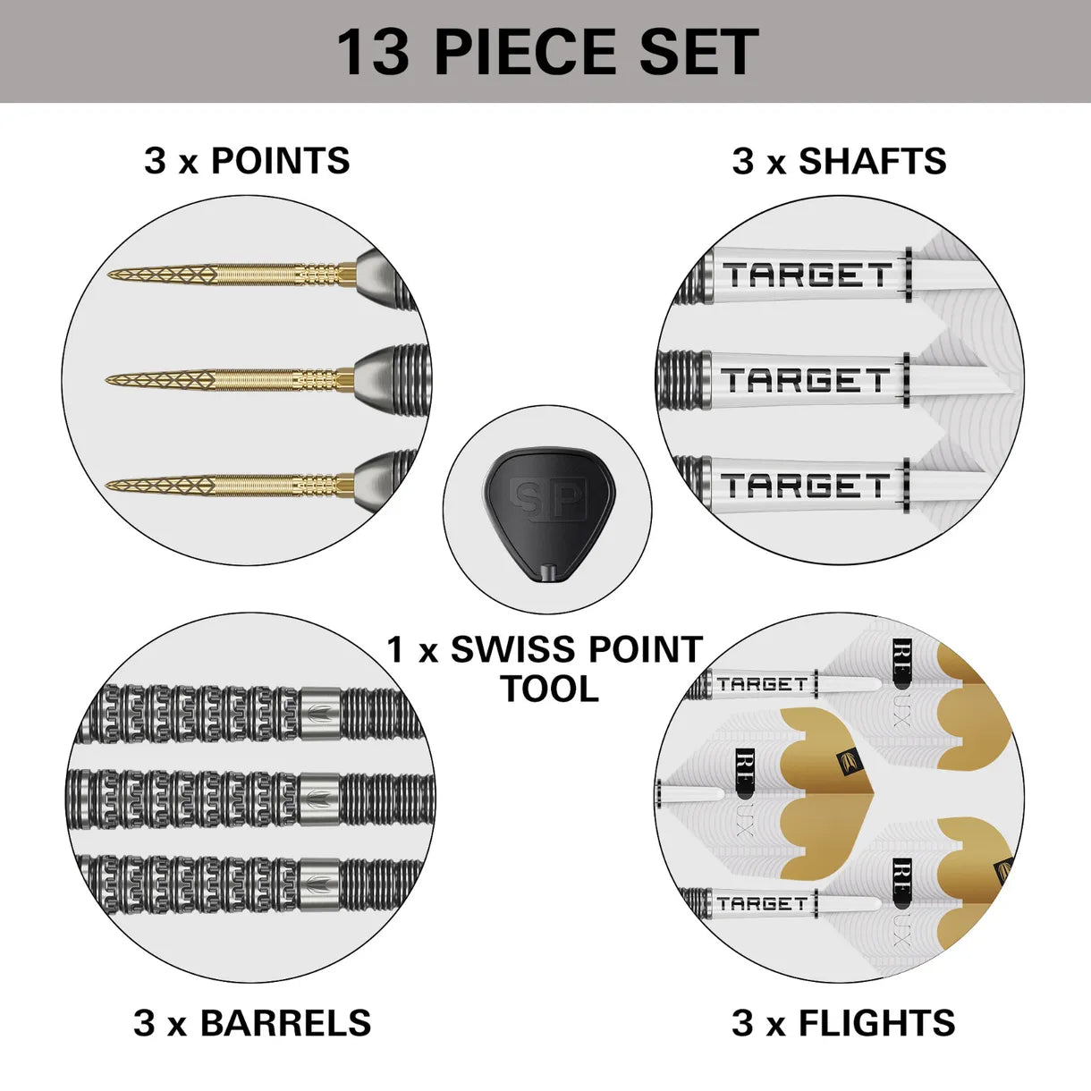 Redux 03 90% Tungsten Steel Tip Darts - Queensferry Sports