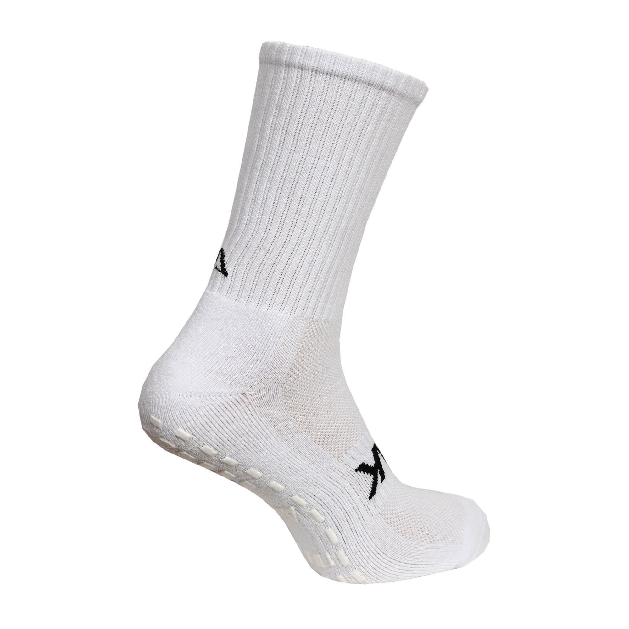 Atak Shox Mid-Leg Grip Socks White