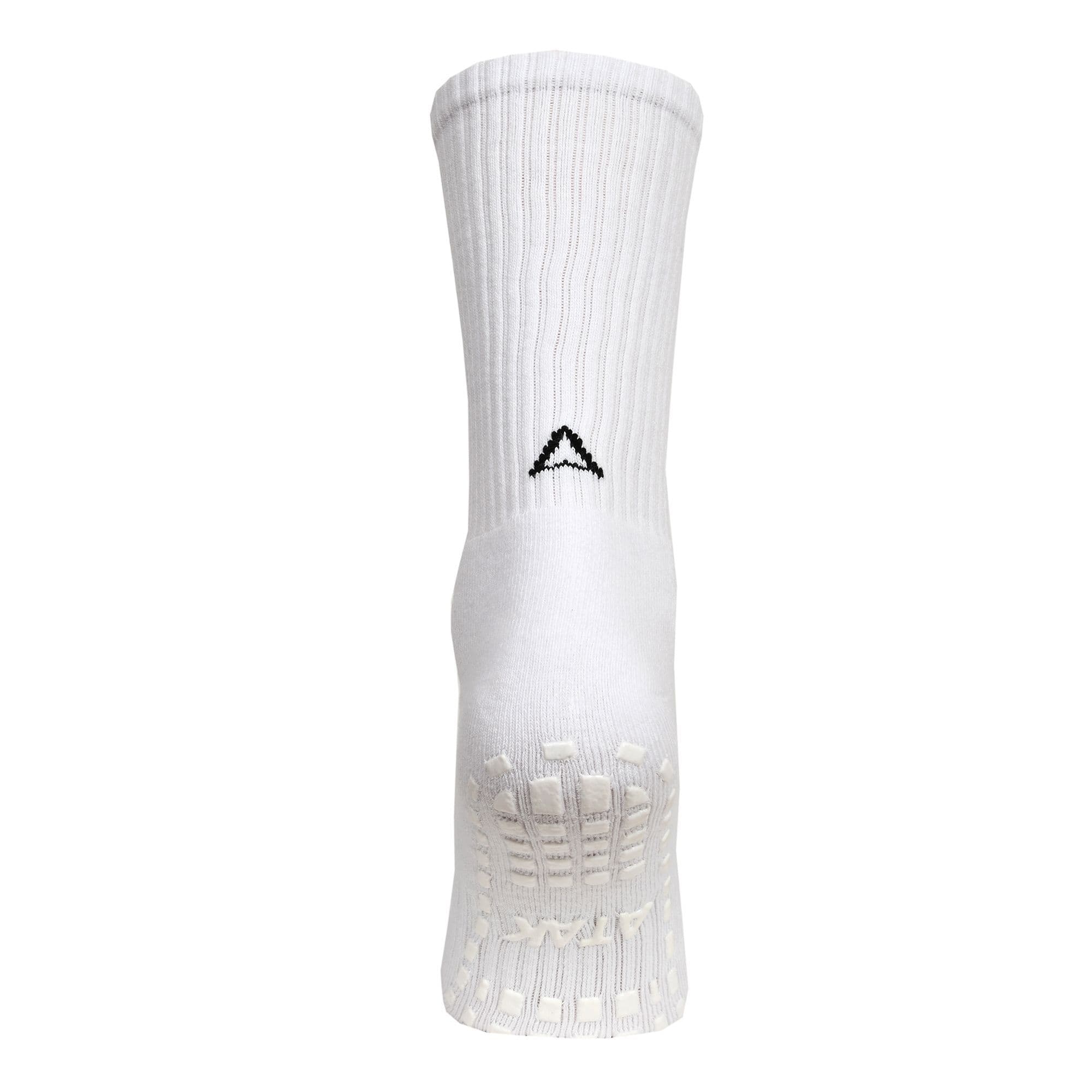 Atak Shox Mid-Leg Grip Socks White