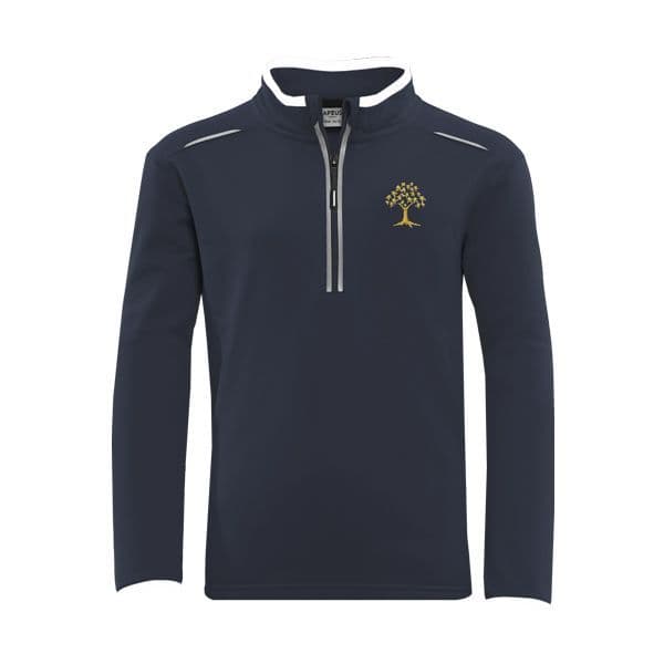 Elfed High School Navy PE Qtr Zip Top