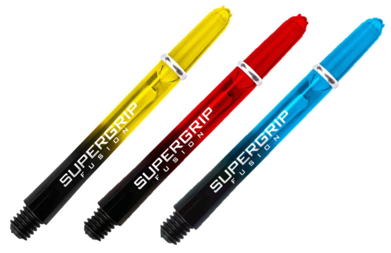 Harrows Supergrip Fusion Midi 2BA Dart Stems/Shafts Two Tone Transparent