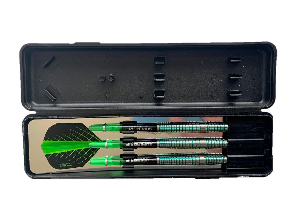 Harrows Veridian 90% Tungsten Steel Tip Darts - Black Titanium 23 or 26gms