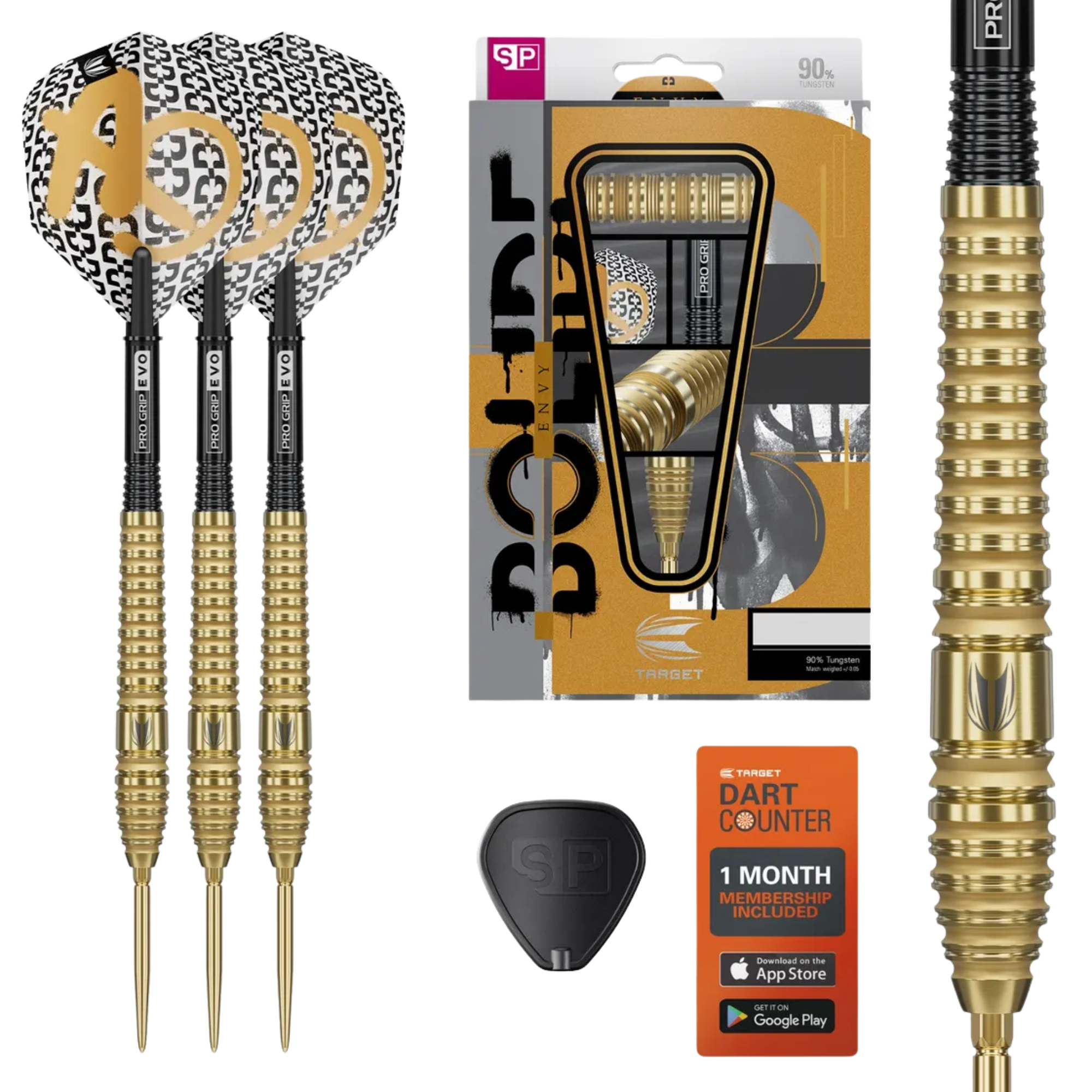 Target Bolide Envy 03 90% Tungsten Steel Tip Darts