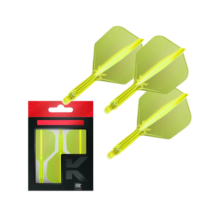 Target K-Flex Neon Yellow Dart Flights - Queensferry Sports