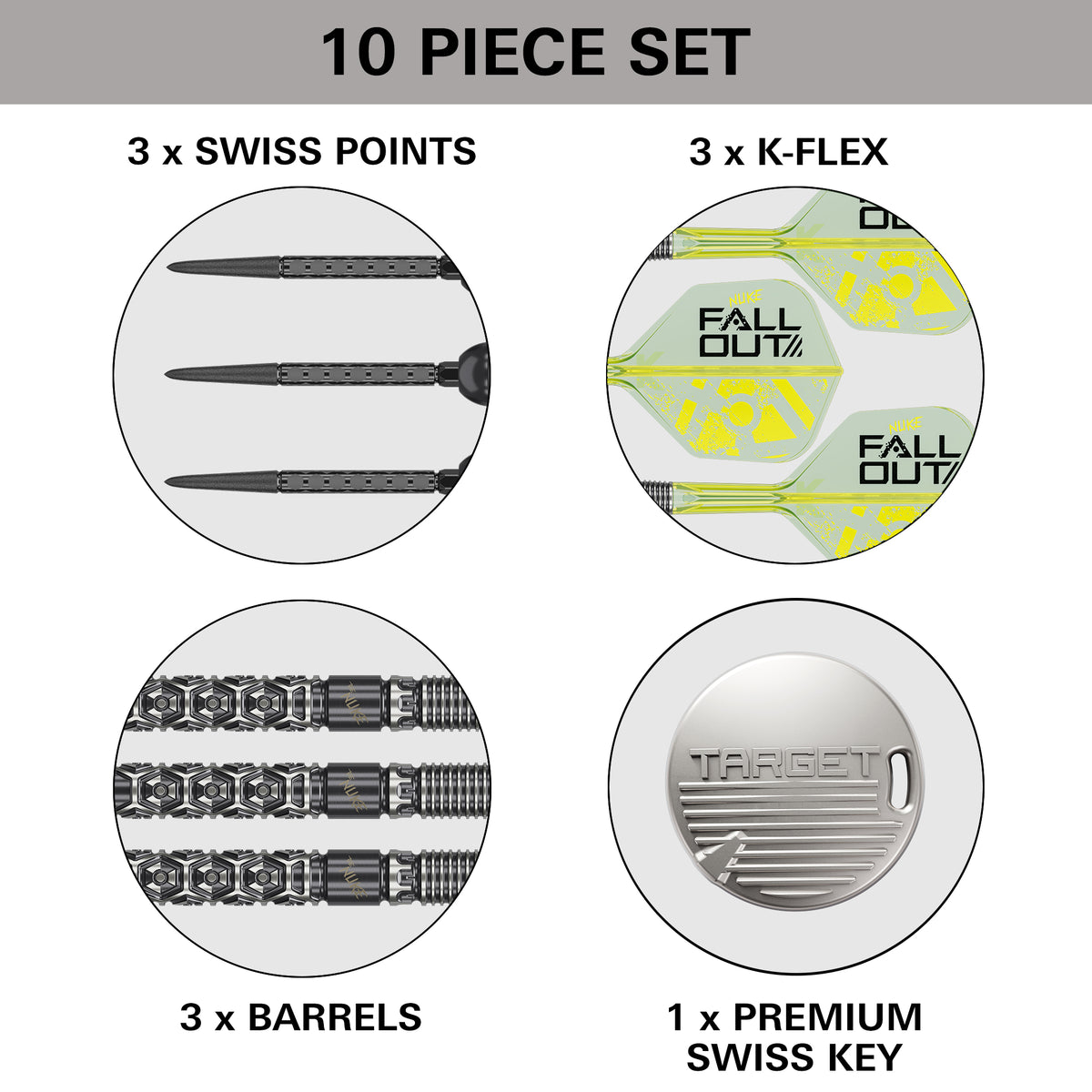 Luke Littler 'Nuke' Fallout SP Steel Tip Darts