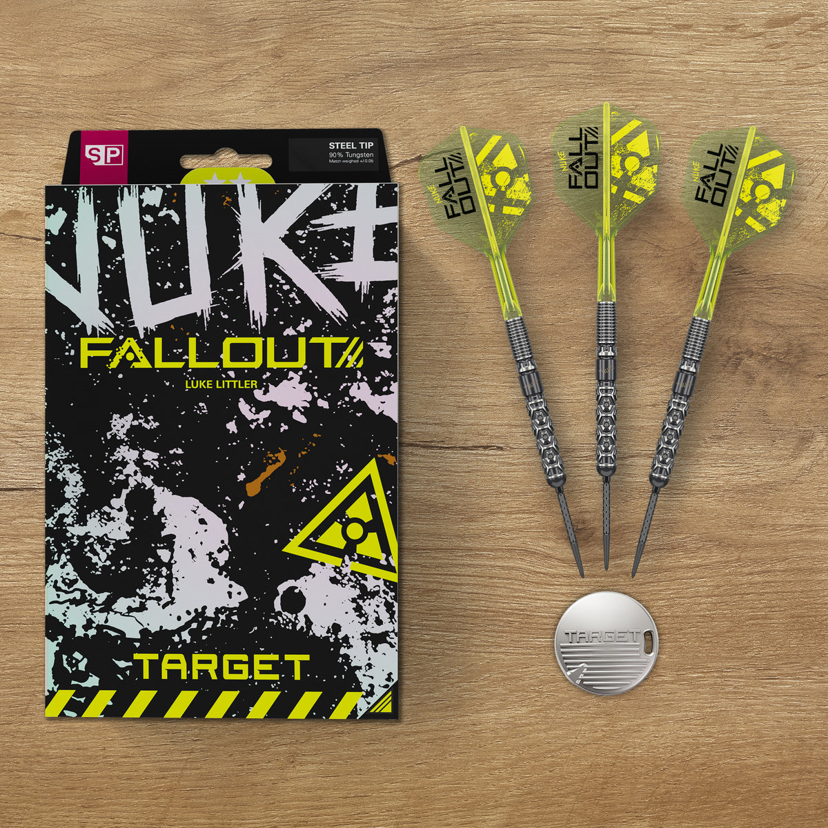 Luke Littler 'Nuke' Fallout SP Steel Tip Darts
