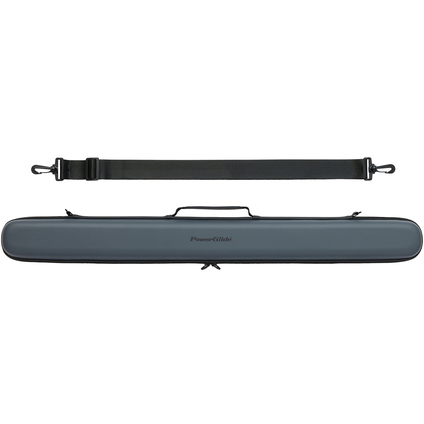 PowerGlide 2 Piece Metallic Grey Cue Case