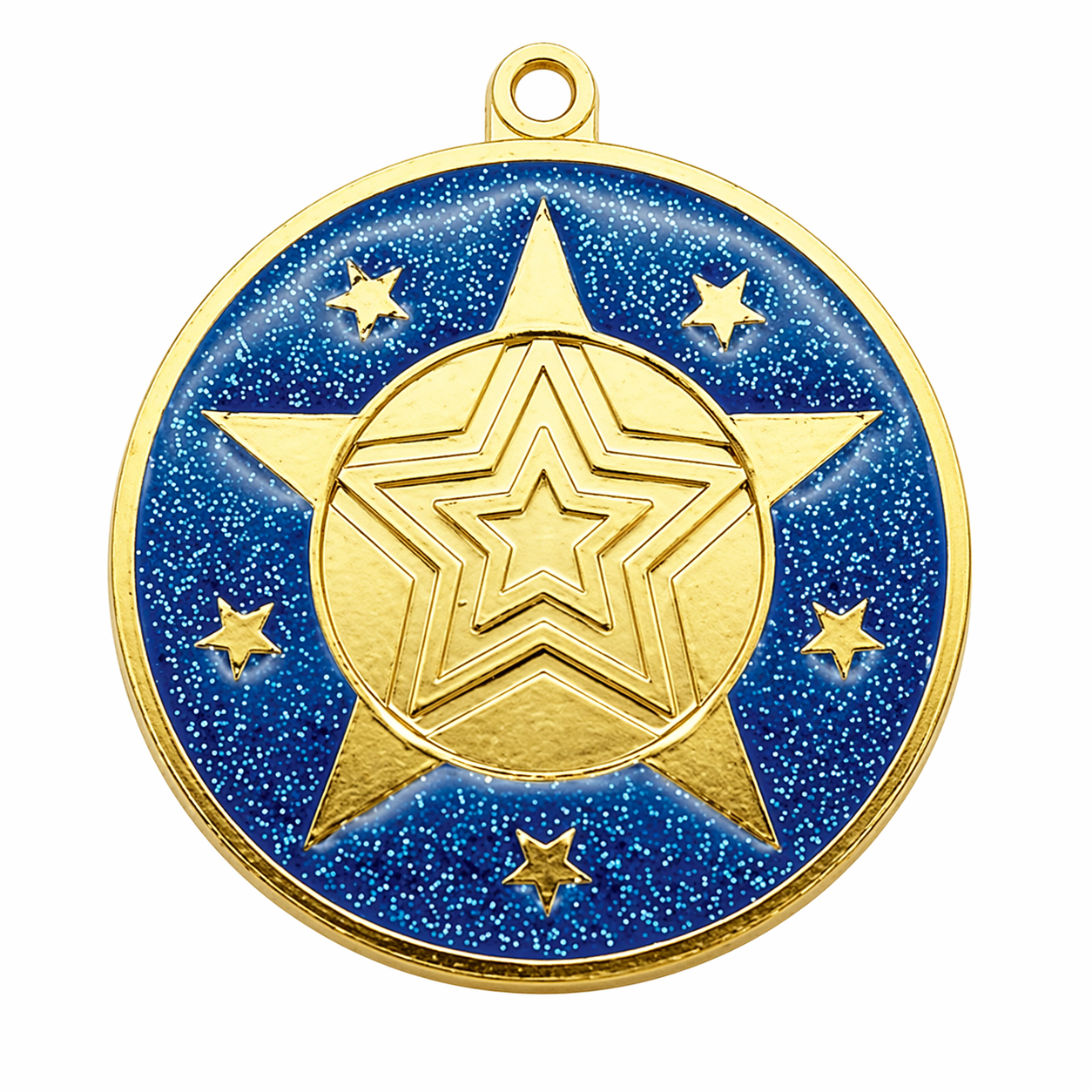 Blue Glitter Medal - Queensferry Sports
