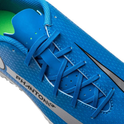 NIKE Kids PHANTOM GT CLUB TF blue/silver - Queensferry Sports