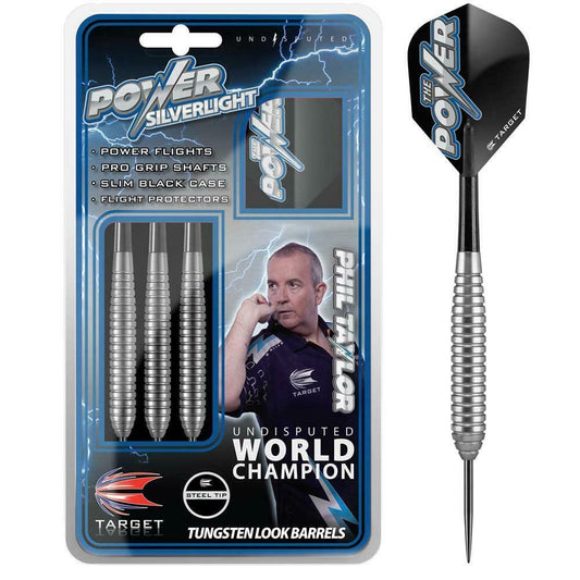 Phil Taylor Power Silverlight Steel Tip Brass Darts