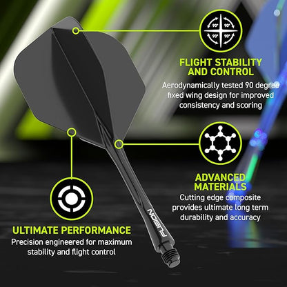 Winmau Fusion Integrated Flight & Shaft - Queensferry Sports