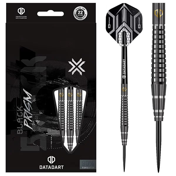 DataDart Black Prism Steel Tip Darts