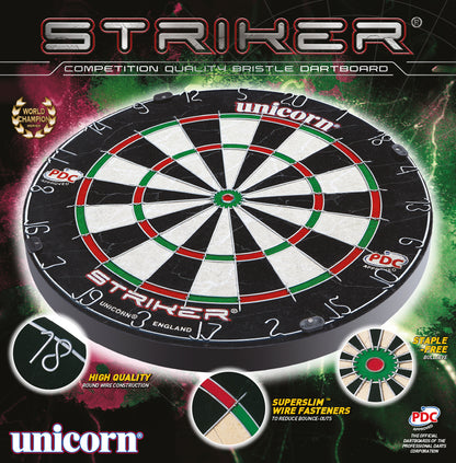 Unicorn Striker Dartboard - Queensferry Sports