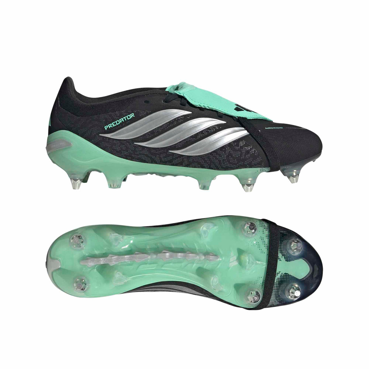 Adidas Predator Pro Fold-Over Tongue Soft Ground Football Boots - Side Lateral Bottom View