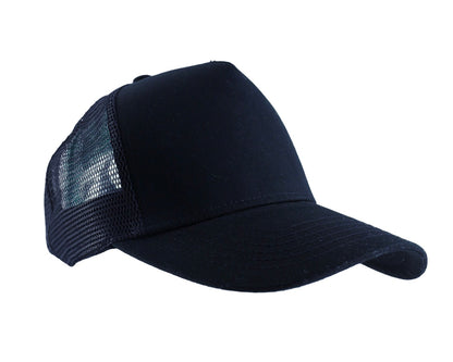 Cotton Twill 5 Panel Trucker Cap - Queensferry Sports
