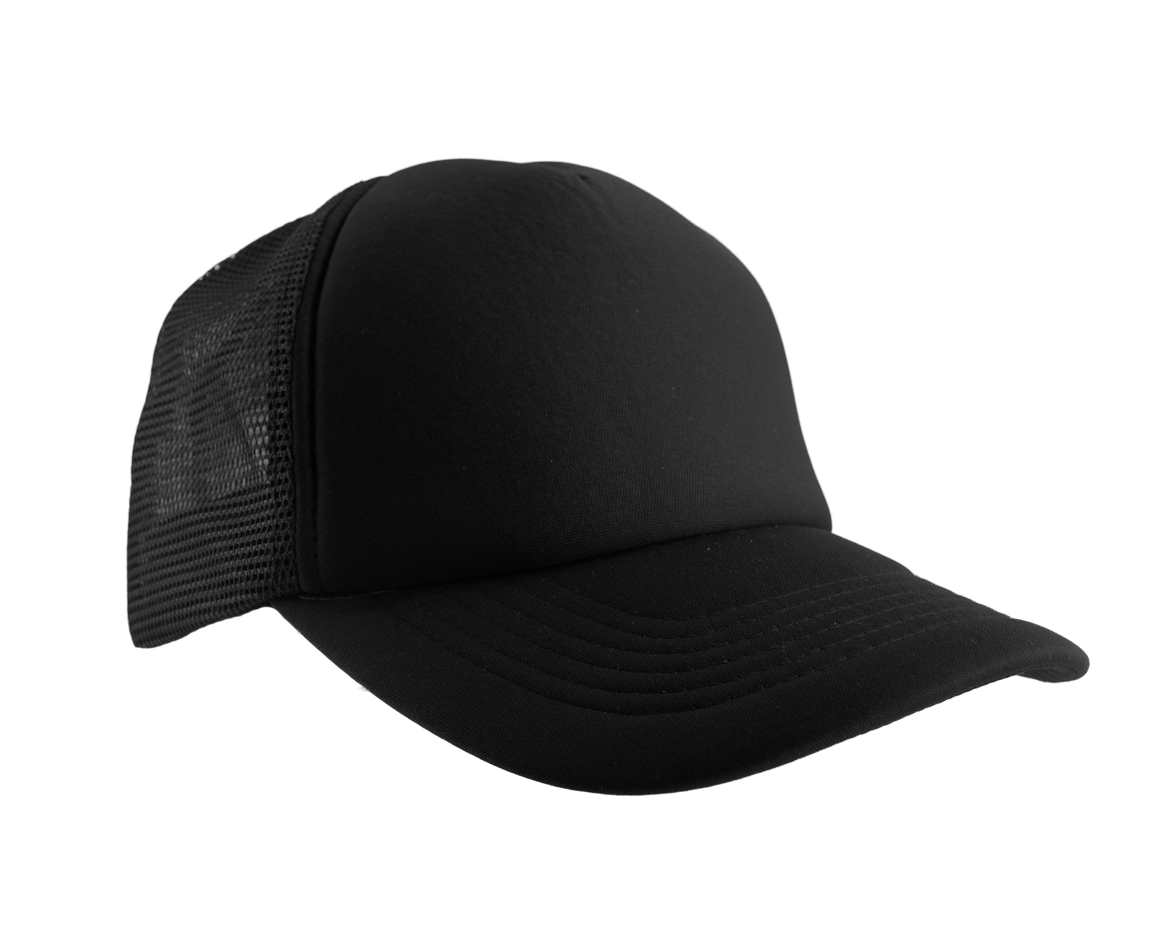 Foam Front & Peak 5 Panel Trucker Cap