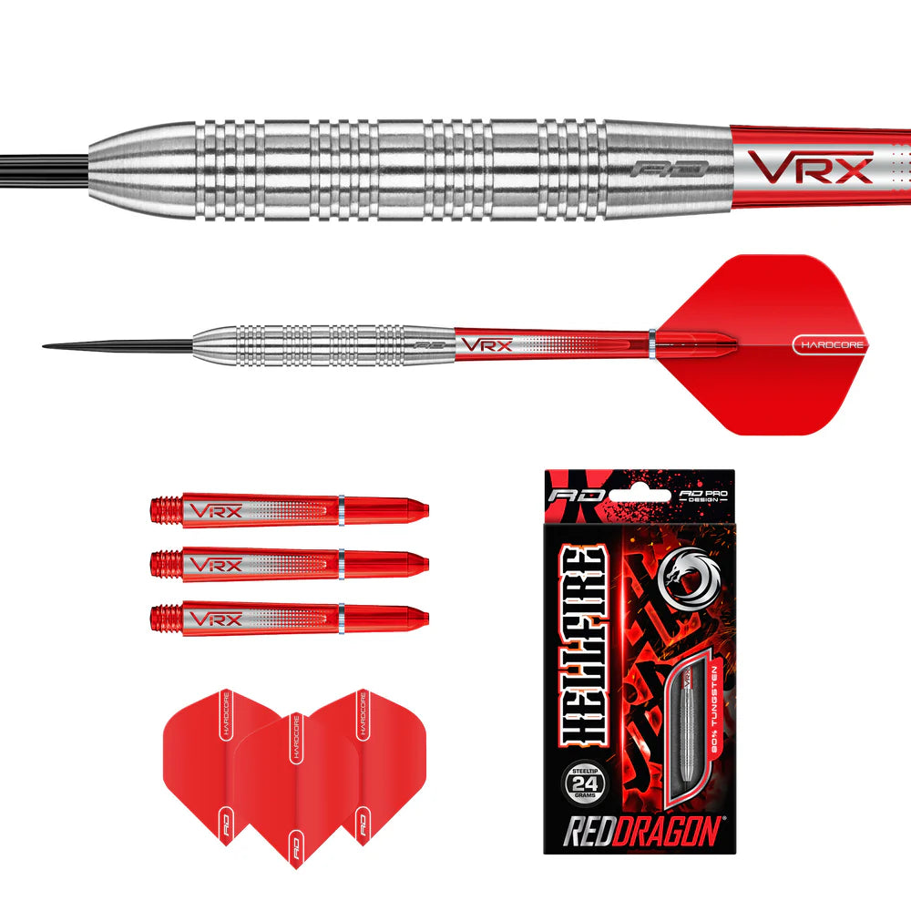 Red Dragon Hellfire B  80% Tungsten Steel Tip Darts - Queensferry Sports