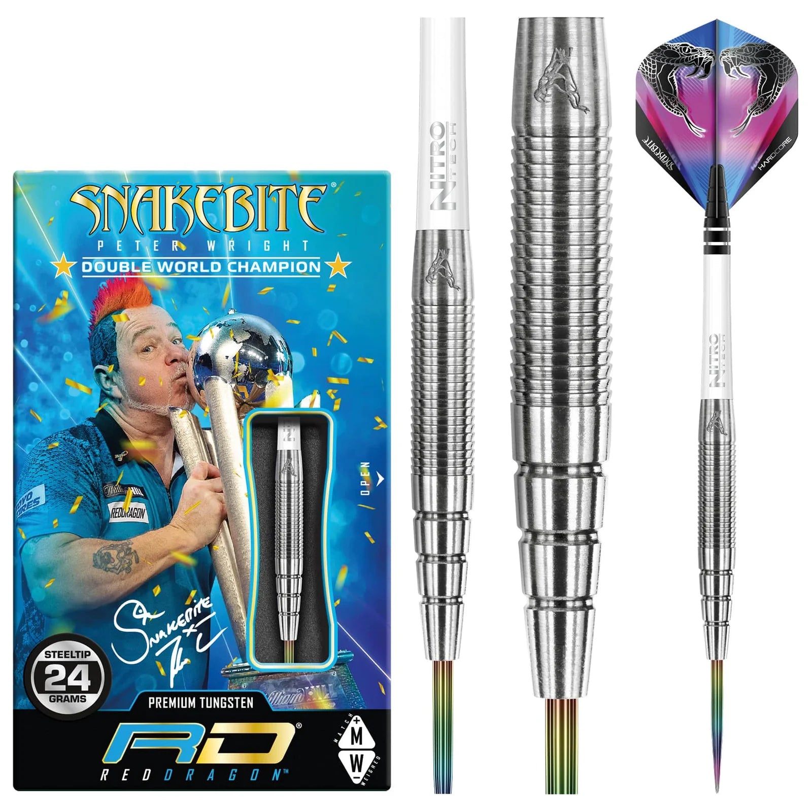 Peter Wright PL15 90% Tungsten Steel Tip Darts
