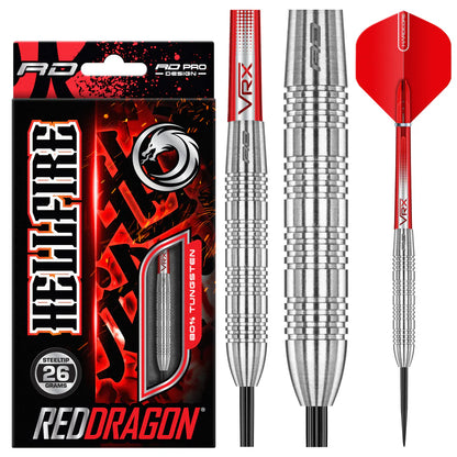 Red Dragon Hellfire B  80% Tungsten Steel Tip Darts - Queensferry Sports