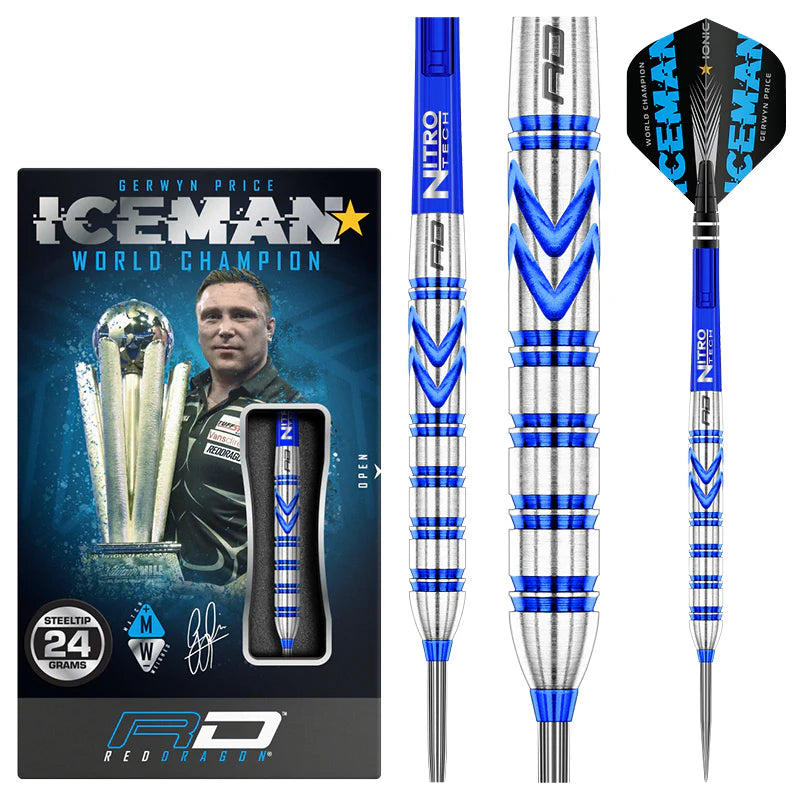 Gerwyn Price Blue Originals 90% Tungsten Steel Tip Darts