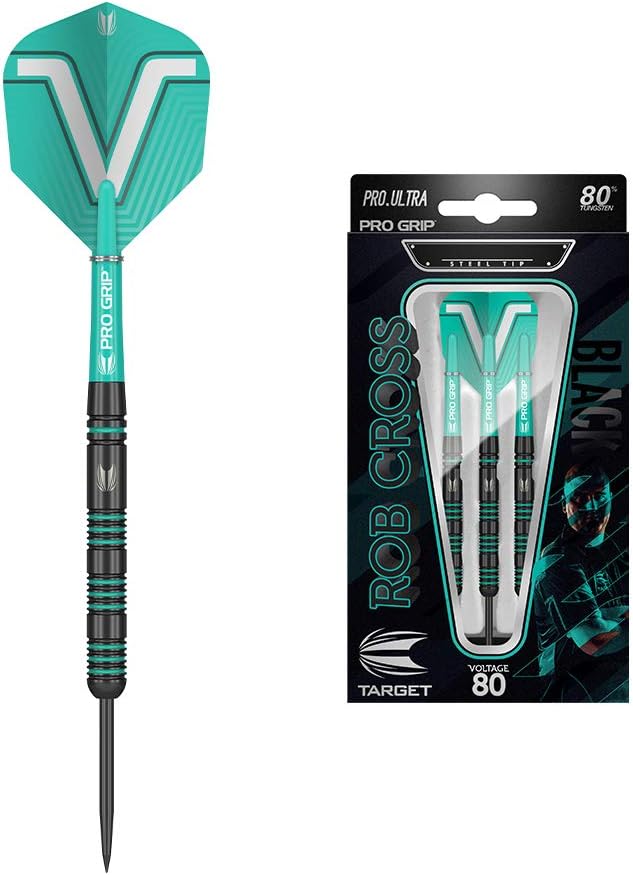 Rob Cross 24G 80% Tungsten Black Steel Tip Darts