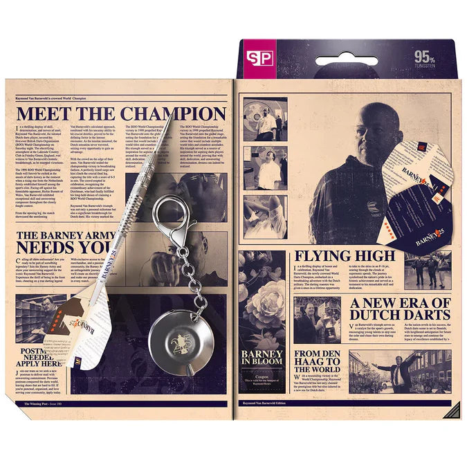 Raymond Van Barneveld 'Barney 25' 95% Tungsten Steel Tip Darts