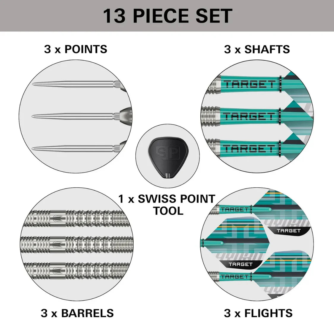 Hydro 01 90% Tungsten Steel Tip Darts