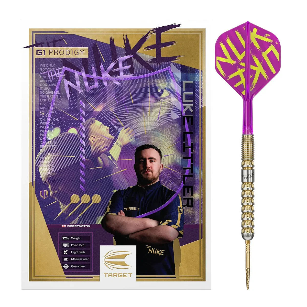 Luke "The Nuke" Littler G1 Prodigy Steel Tip Darts