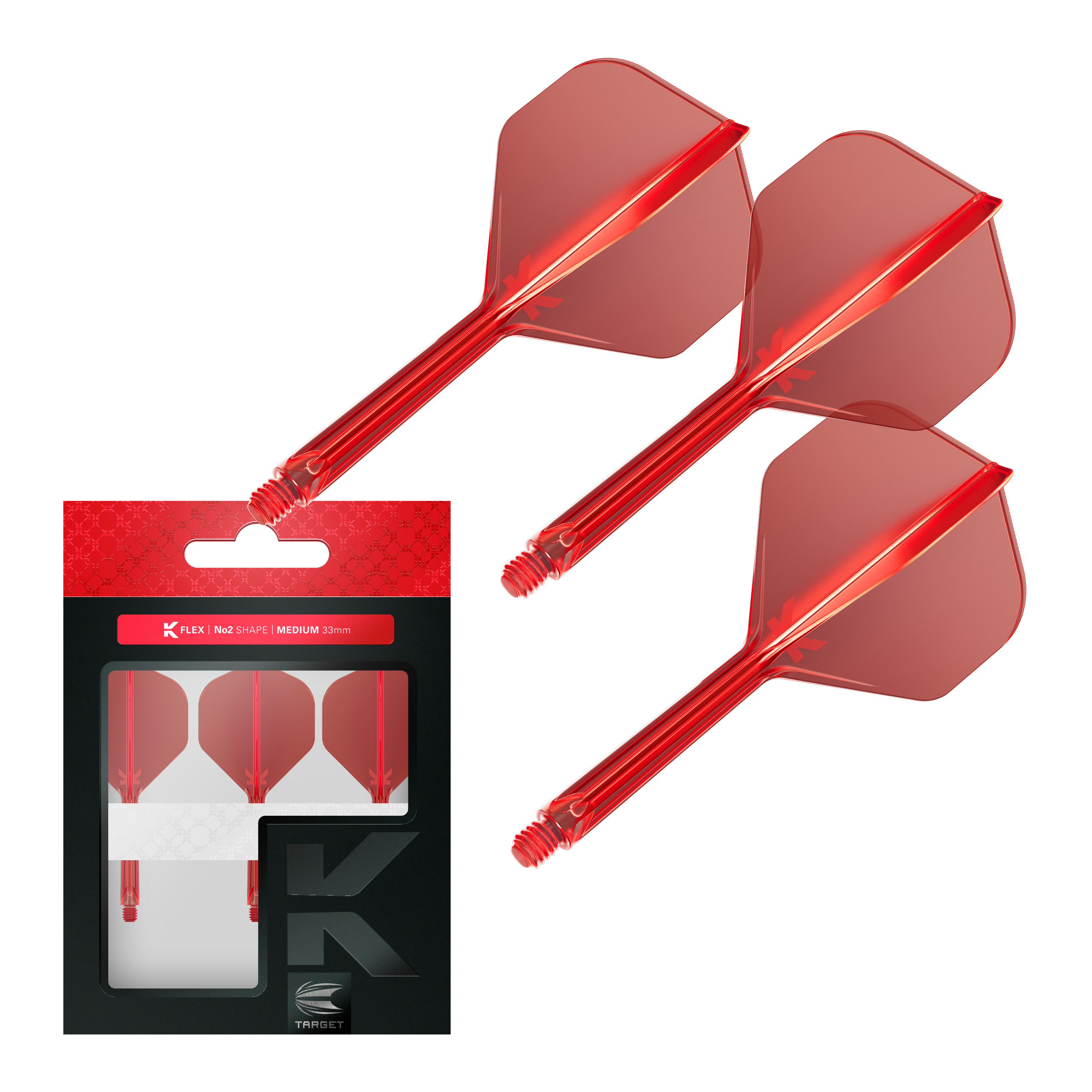 Target K-Flex Red Dart Flights