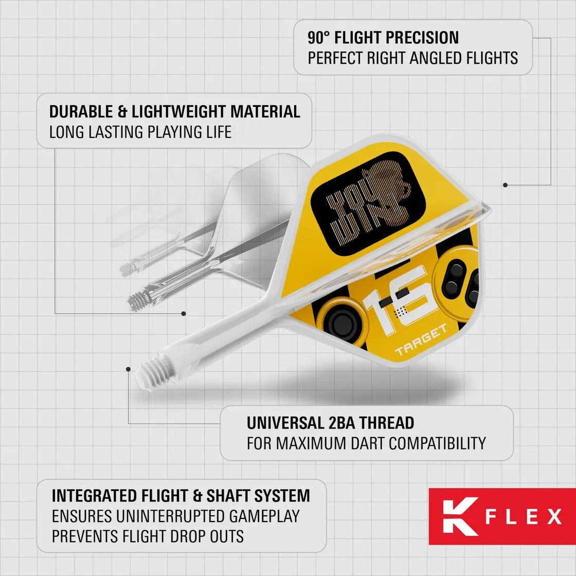 Target K-Flex 'You Win' Dart Flights