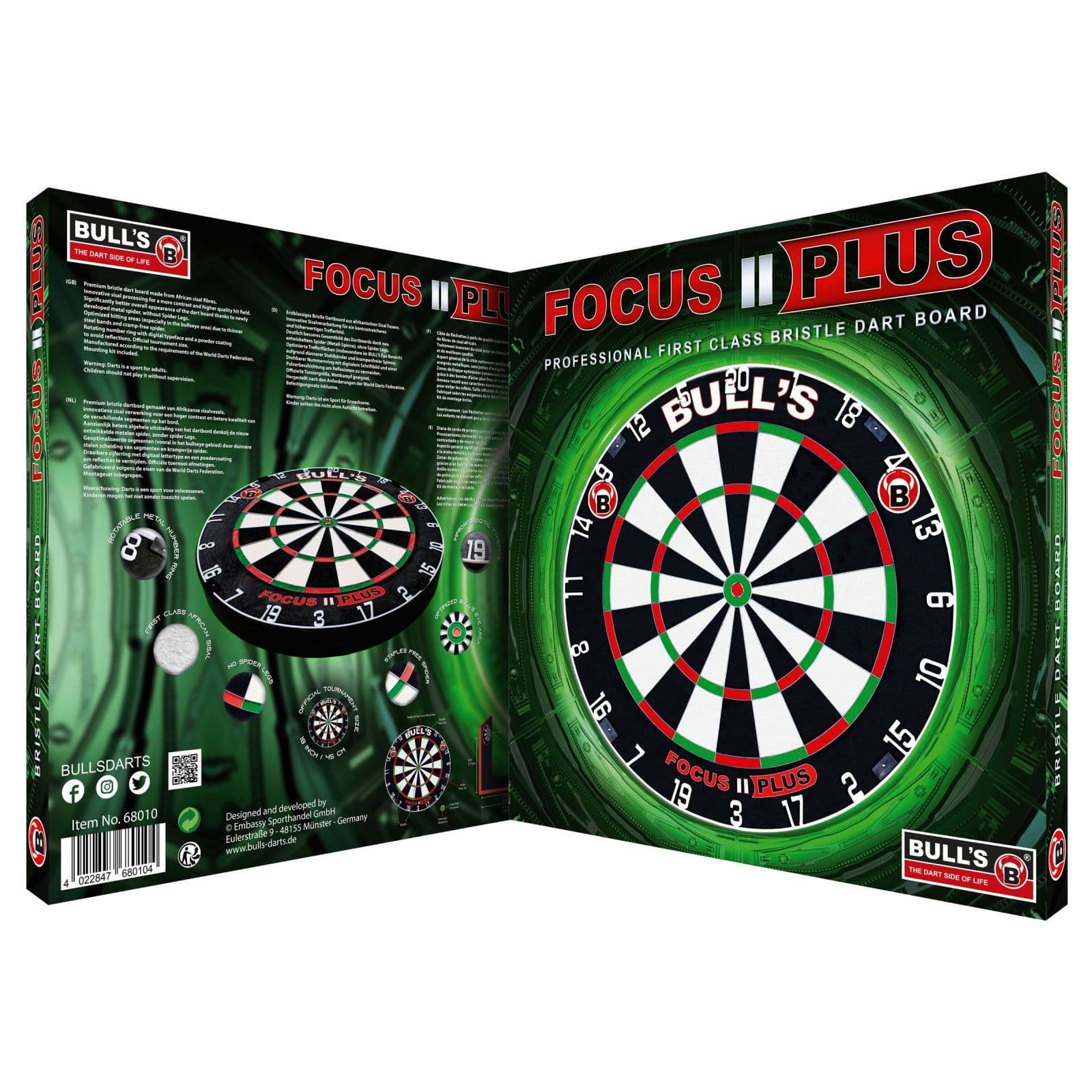 Bulls Focus II Plus Dartboard