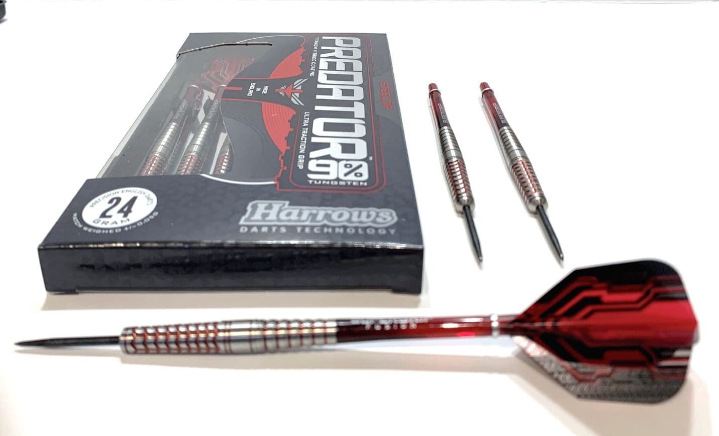 Harrows Special Edition Predator 90% Tungsten Steel Tip Darts 24g Or 25g