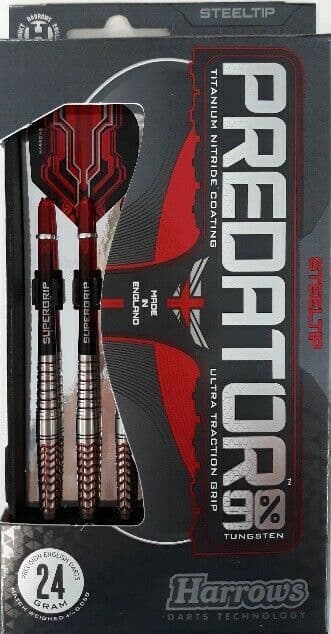Harrows Special Edition Predator 90% Tungsten Steel Tip Darts 24g Or 25g
