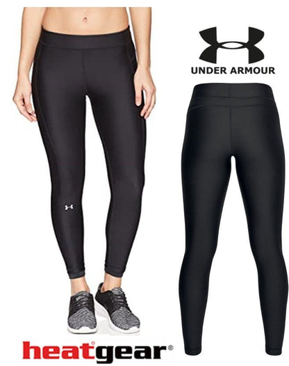 Under Armour Ladies Heatgear Compression Leggings Black Tight UA 1297910 –  Queensferry Sports